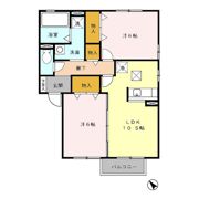 リバージュ Aの間取り画像