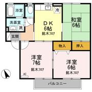 カーサグランデ Bの間取り画像