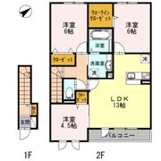 サンロード学園前の間取り画像