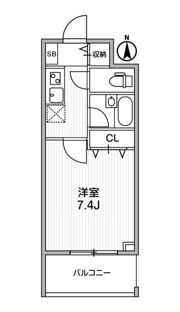 ｱｰﾃﾞﾝ両国の間取り画像