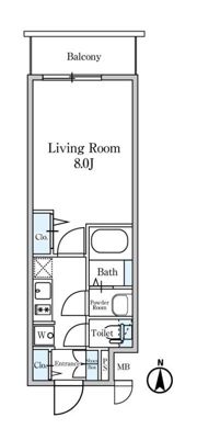 ﾃﾞｨｰﾑｽ東陽町Ⅱの間取り画像