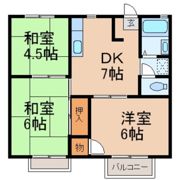 ホワイトヴィラB棟の間取り画像