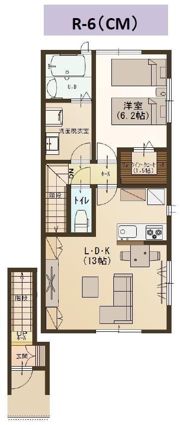ユーソニアン・前川東Bの間取り画像