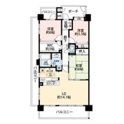 クレストフォルム横浜鶴見ディアガーデンの間取り画像