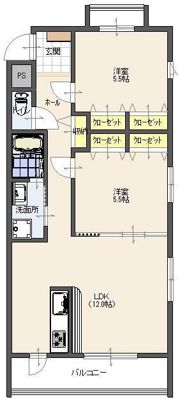 ヘスティアの間取り画像