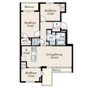 ロイヤルシーズン新宿柏木 503号室の間取り画像