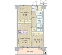 HIGASHIKOMATSUGAWA APARTMENTの間取り画像
