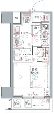 クレヴィスタ横浜関内Ⅱの間取り画像