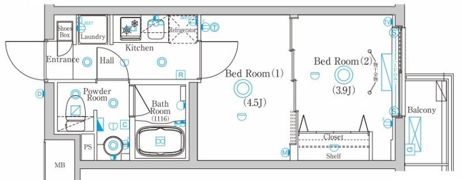 ラフィスタ鷺沼(北棟)の間取り画像