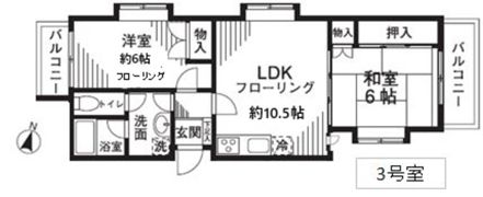 オークヒル領家の間取り画像