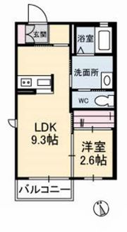 シャーメゾン新町東の間取り画像