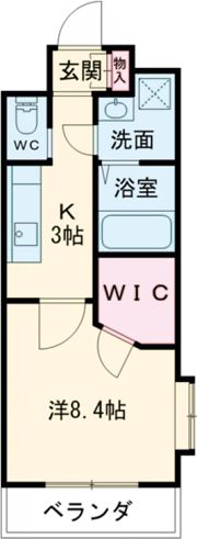 ベルガ穴生の間取り画像