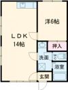 コーポフロスの間取り画像