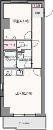 コロッサル六地蔵の間取り画像