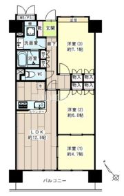 サンリバーオオモリの間取り画像