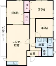 パールリバー浅川D棟の間取り画像