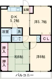 マリーハイムⅠの間取り画像