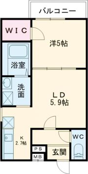 フジパレス立花駅南Ⅲ番館の間取り画像