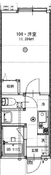（仮称）和良比アパートの間取り画像