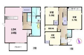 加納大黒町一丁目貸家の間取り画像