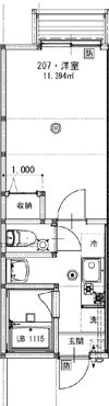 ラパ オリーブの間取り画像