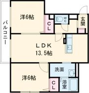 クレストパレスの間取り画像