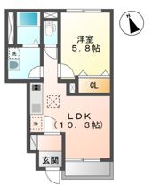 ディアコート彩（いろどり）の間取り画像