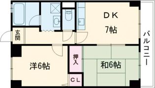 あやめ池ガーデンハイツの間取り画像