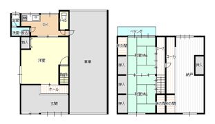 内記貸家の間取り画像