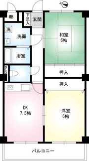 アルファⅠ号館の間取り画像