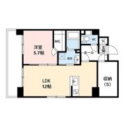 CUES(キューズ)東万代の間取り画像