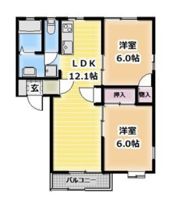 アミスターAの間取り画像