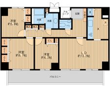 リバーサイド隅田セントラルタワーパレスの間取り画像
