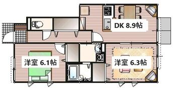 コンフォート・フルール アンの間取り画像