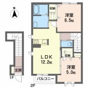 メゾンマスト下太田 Dの間取り画像