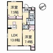 グランマスト多治米 B棟の間取り画像