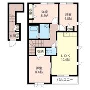 ディアコートDの間取り画像