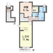 ピアタウンBの間取り画像