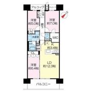 ジオ神戸中山手通の間取り画像