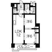ダイアパレス薬院の間取り画像