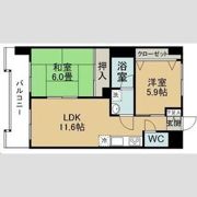 奥江ビルガーデングレースの間取り画像