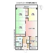 シャルマンコーポ木場町2棟815の間取り画像