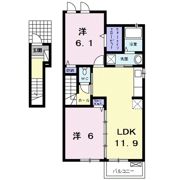 サンシャイン城南Bの間取り画像