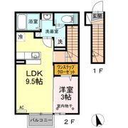 コウジィーコートⅠの間取り画像