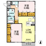 ボヌール シェソワの間取り画像