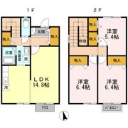 リヴェール Dの間取り画像