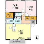 コートタウン西岡 B棟の間取り画像