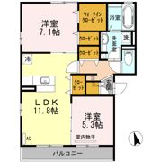 リヴェールKの間取り画像