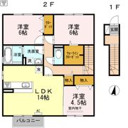 ヴィラ・ラシュレ B棟の間取り画像
