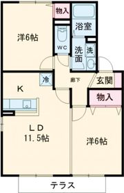 セジュール清和 A棟の間取り画像